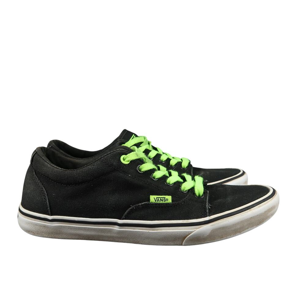 Vans Shoes Mens 9.5 Sneakers Era Skate Canvas Black Green Casual Active Trainers